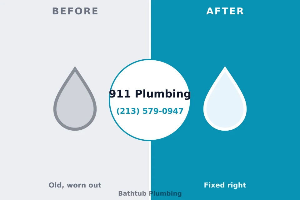 Before and after: plumbing repair Glen Ridge, NJ